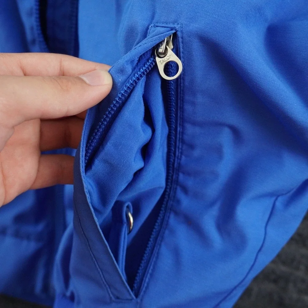 The North Face Windbreaker Mens Large Blue Vintage 80s USA Made Talon Zip